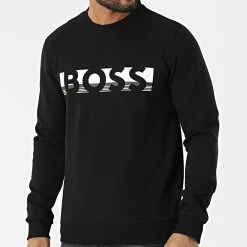 Top 10 😀 Sweat Crewneck Salbo 1 50465948 Noir de BOSS 🛒