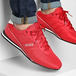 Budget 🎁 Baskets Rusham Low Profile 50474760 Medium Grey de BOSS ❤️