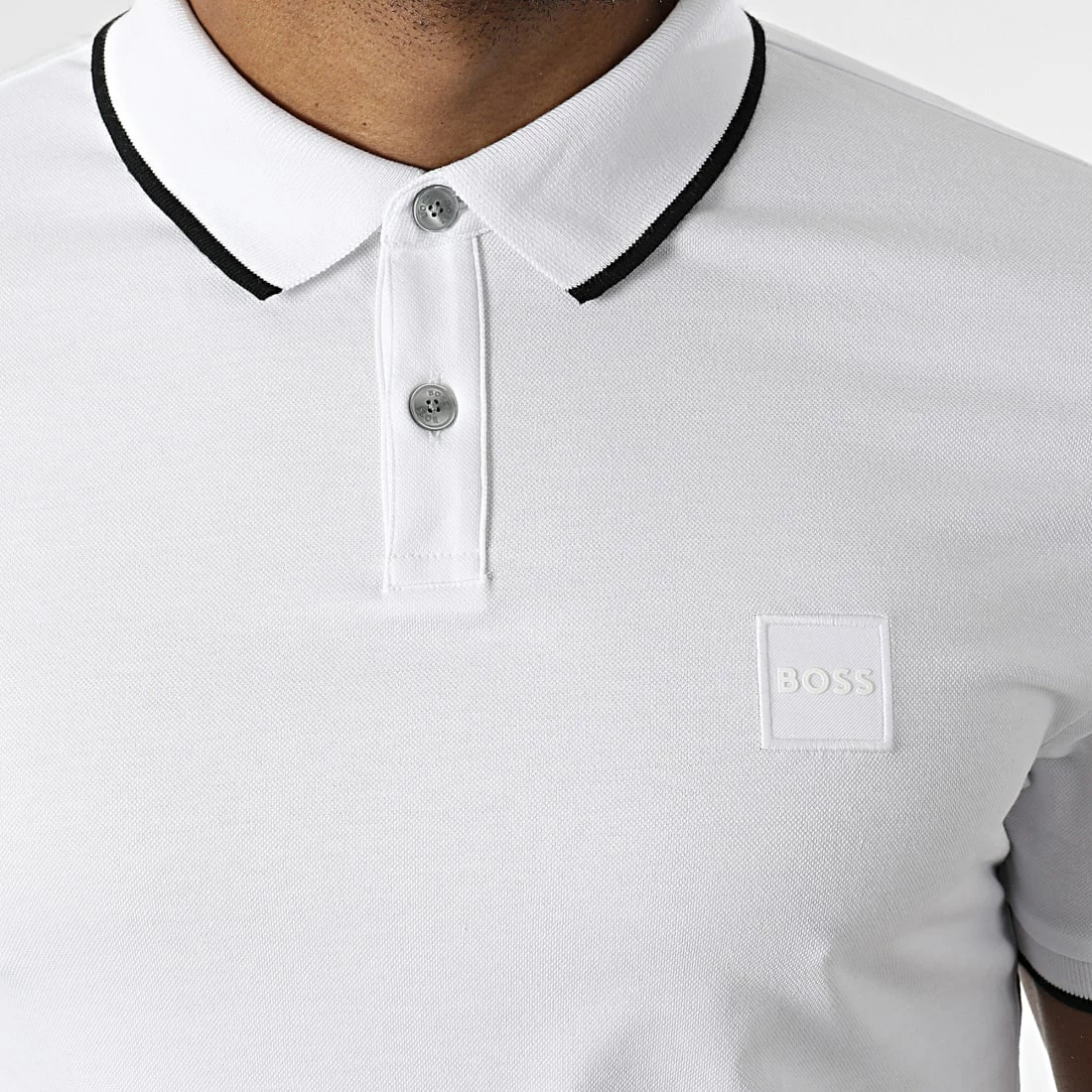 Grosses soldes ✨ Polo Manches Courtes 50472665 Blanc de BOSS ⌛ – Image 2