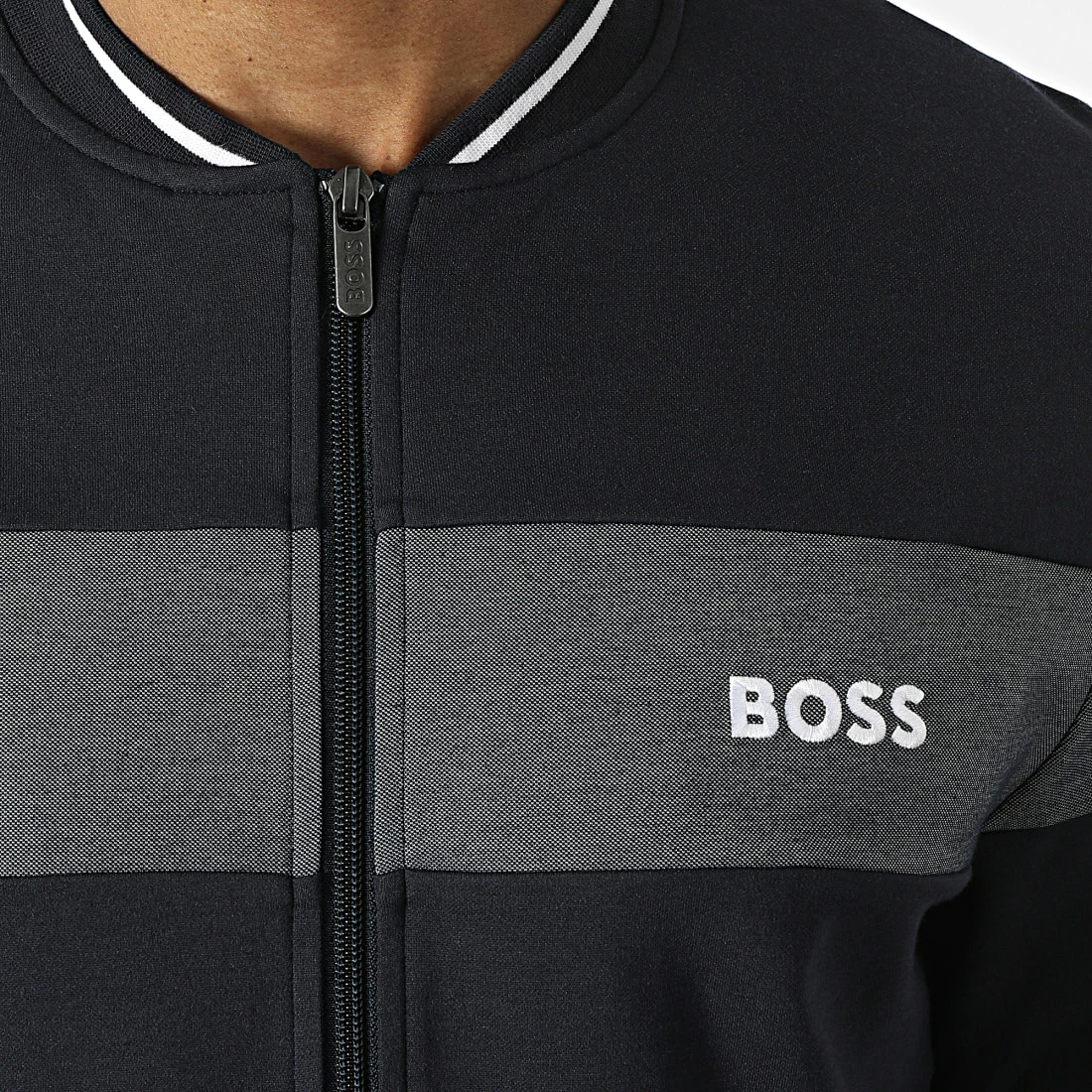 Le moins cher đ Veste Zippée 50474921 Bleu Marine de BOSS â€ïž â Image 2