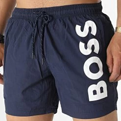 Meilleure affaire 🥰 Short De Bain Octopus 50469602 Bleu Marine de BOSS ⭐