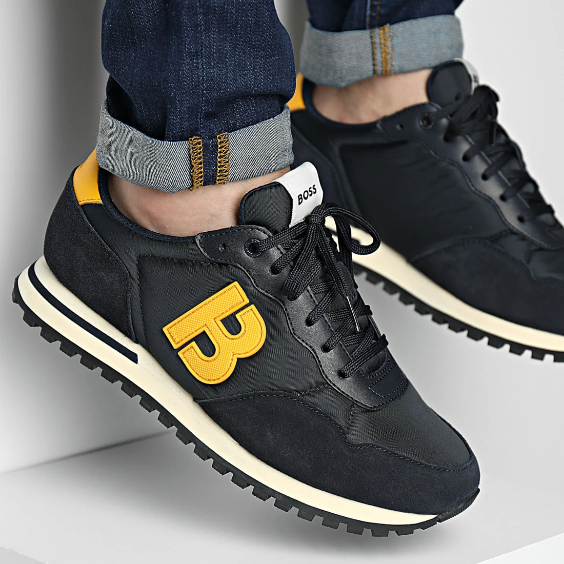 Sortie 🌟 Baskets Parkour L Runner 50474720 Dark Blue de BOSS 👏