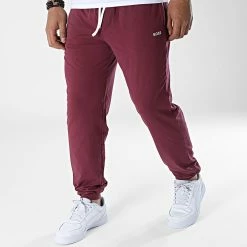 Offres 🔥 Pantalon Jogging Mix And Match 50473000 Bordeaux de BOSS 🥰
