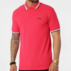 Budget 💯 Polo Manches Courtes 50468983 Rose Fushia de BOSS 😍