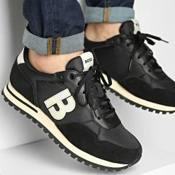 Tout neuf ✨ Baskets Parkour L Runner 50474720 Black de BOSS 🤩