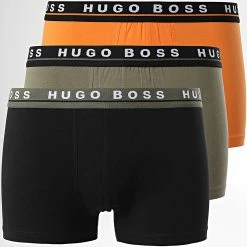 Les meilleures critiques de 🔔 Lot De 3 boxers 50458488 Noir Vert Kaki Orange de BOSS 🎁