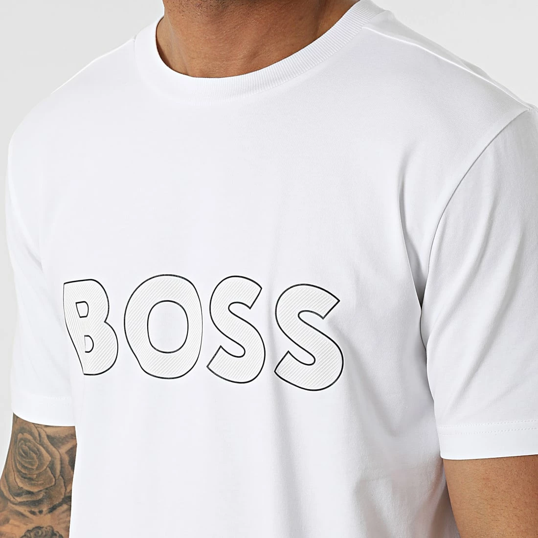 Tout neuf 🛒 Tee 👕 Shirt Tee 9 50474232 Blanc de BOSS 🎉 – Image 2