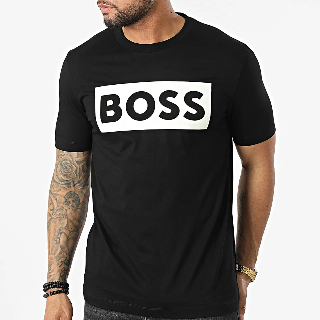 Tout neuf ⌛ Tee 👚 Shirt Tiburt 50471696 Noir de BOSS 🧨 – Image 3