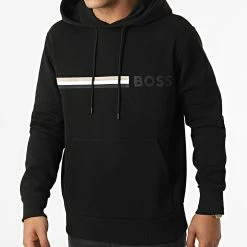 Acheter 🎁 Sweat Capuche 50473049 Noir de BOSS 🛒