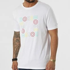 Remise ❤️ Tee 👚 Shirt Teesquare 50481910 Blanc de BOSS ⭐