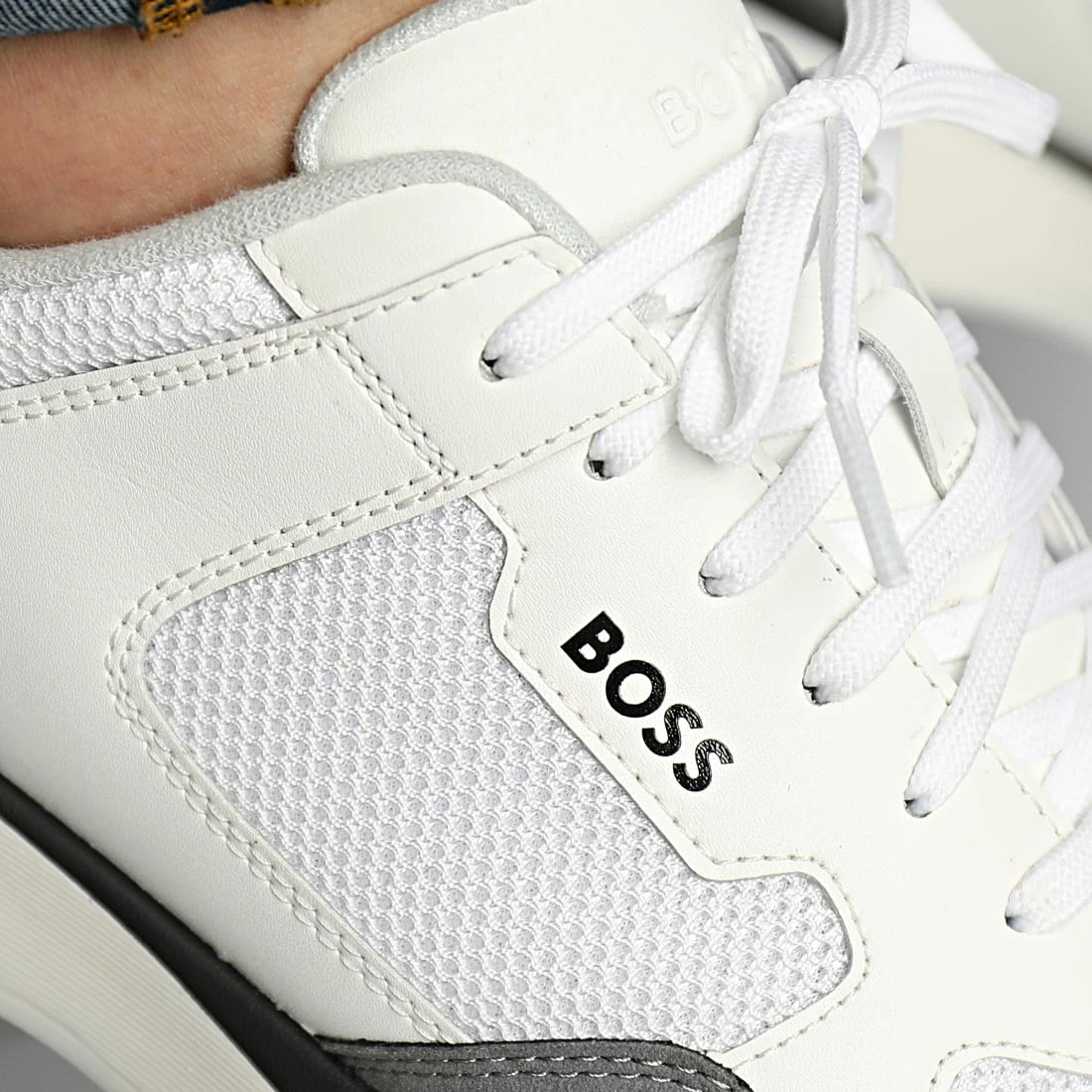 Acheter 🔔 Baskets Dean Runner 50474955 Open White de BOSS 🤩 – Image 2