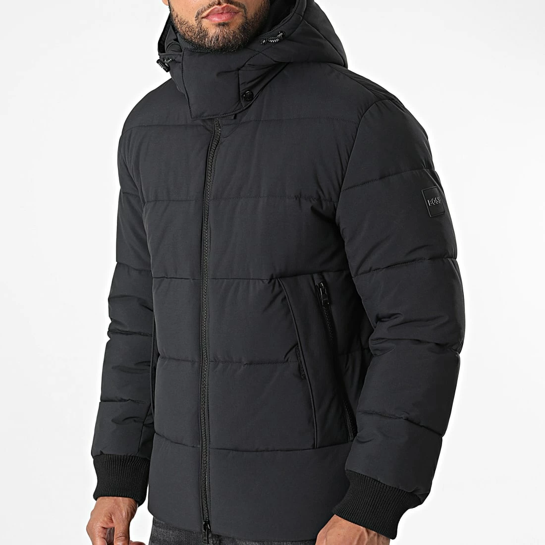 Vente flash ❤️ Doudoune Capuche 50478378 Noir de BOSS 😍 – Image 3