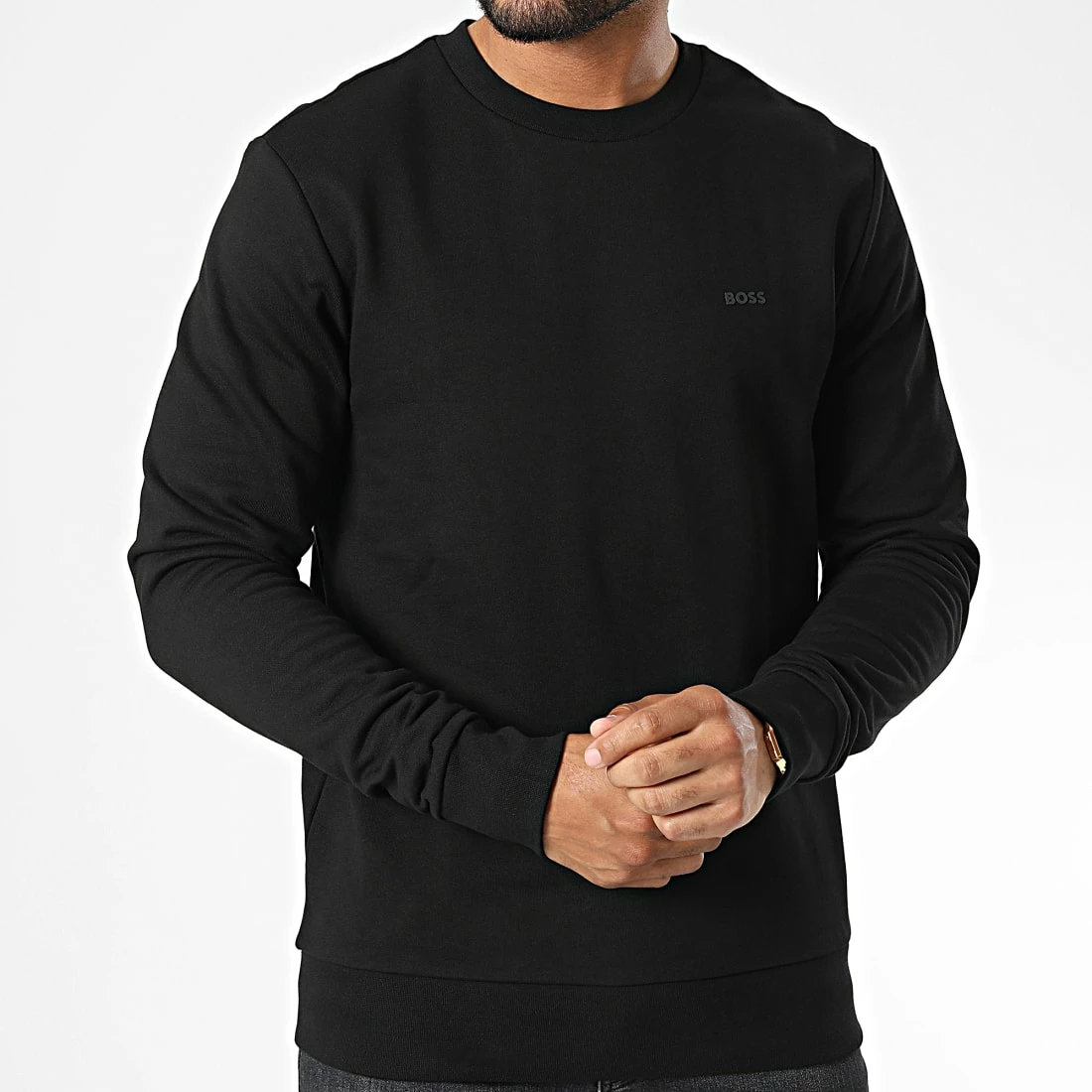 Nouveau 😉 Sweat Crewneck Stadler 92 50471981 Noir de BOSS 🤩 – Image 3