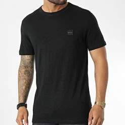 Remise ⭐ Tee 👕 Shirt Tegood 50478771 Noir de BOSS 🎉