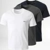 Coupon 🔔 Lot De 3 Tee 👚 Shirts Classic 50475284 Blanc Gris Anthracite Bleu Marine de BOSS ❤️