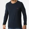 Acheter ❤️ Tee 👕 Shirt Manches Longues 50480541 Bleu Marine de BOSS ✔️