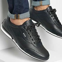 Grosses soldes 🌟 Baskets Saturn Low Profile 50470378 Dark Blue de BOSS 🤩