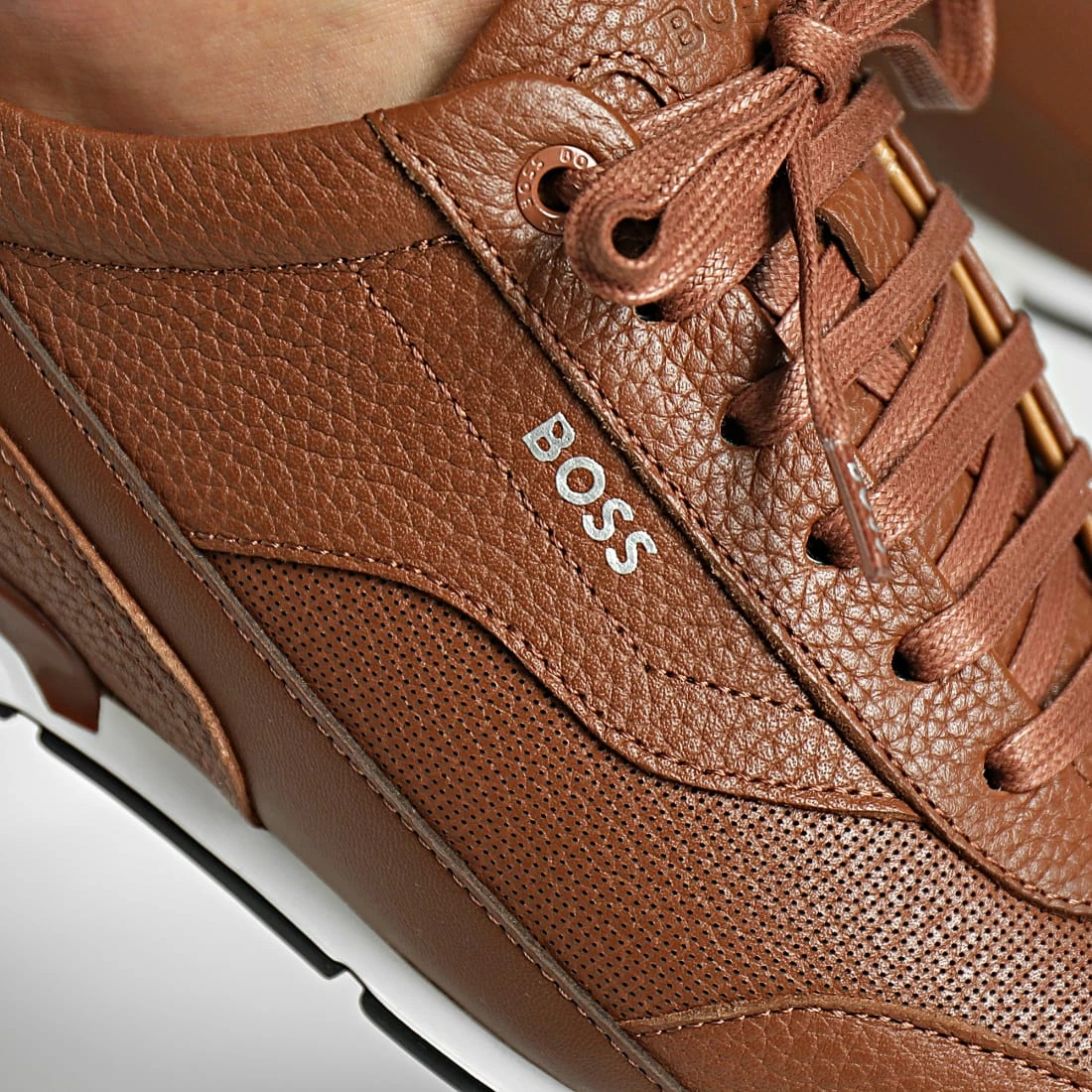 Acheter ✨ Baskets Saturn Low Profile 50470378 Medium Brown de BOSS 🤩 – Image 2