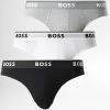 De gros 👏 Lot De 3 Slips 50475273 Noir Blanc Gris Chiné de BOSS 🔔