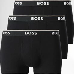 Les meilleures critiques de 👍 Lot De 3 Boxers 50475274 Noir de BOSS ✔️