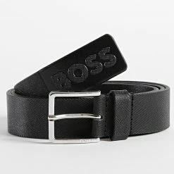 Promo ⭐ Ceinture Ther 50481023 Noir de BOSS ⌛
