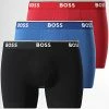 Offres ✨ Lot De 3 Boxers 50475282 Bleu Rouge Noir de BOSS 🎉