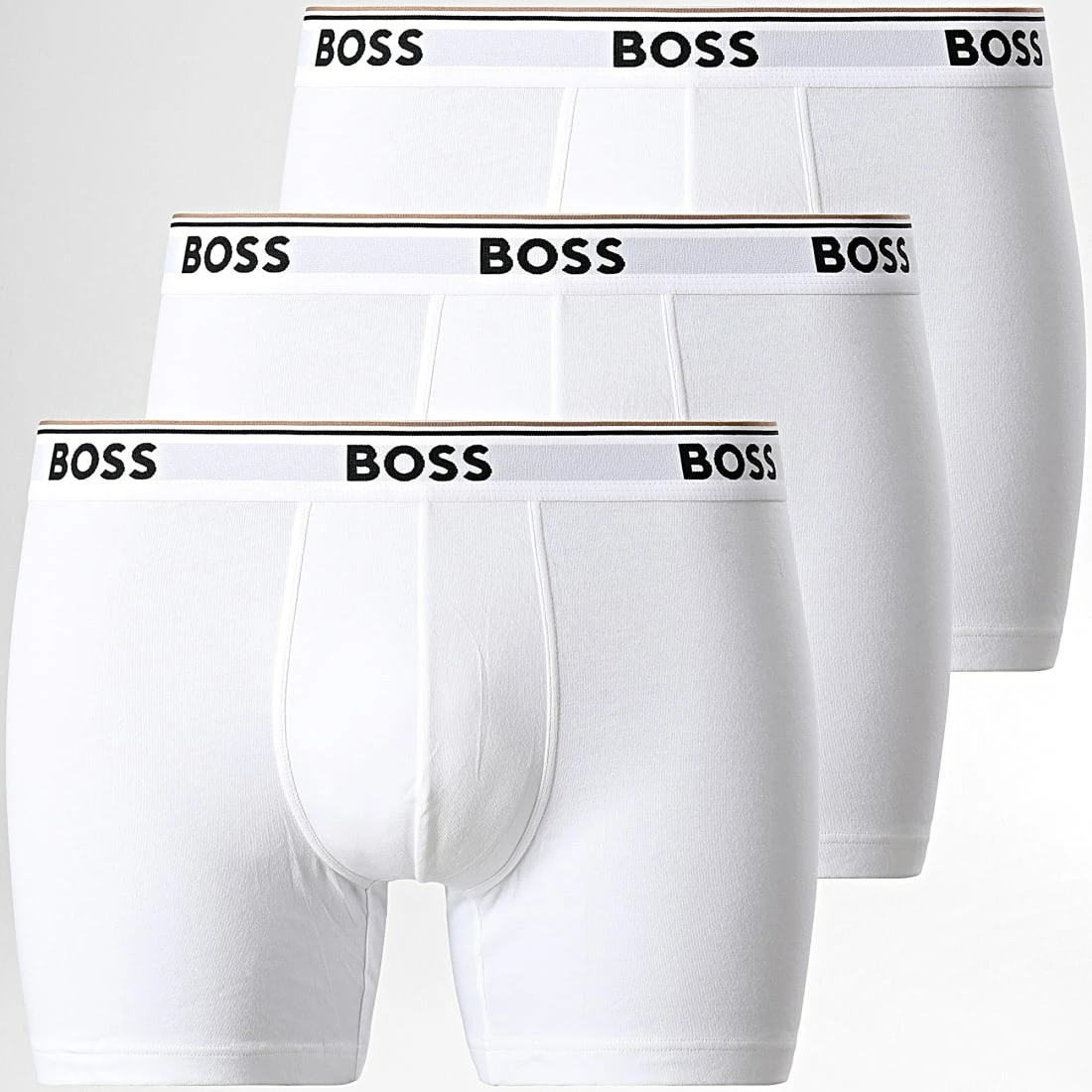 Grosses soldes 🎁 Lot De 3 Boxers 50475282 Blanc de BOSS 😉