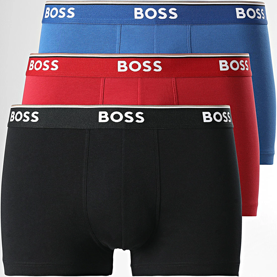 Meilleur prix 🎉 Lot De 3 Boxers 50475274 Bleu Rouge Noir de BOSS 😉