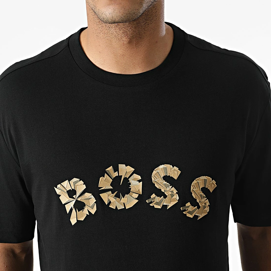 Sortie 🧨 Tee 👚 Shirts 50477617 Noir de BOSS 🎁 – Image 2
