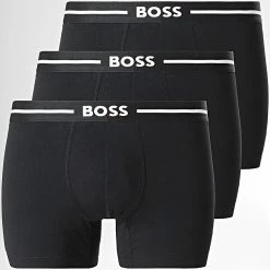 Acheter 🥰 Lot De 3 Boxers 50473926 Noir de BOSS 👍