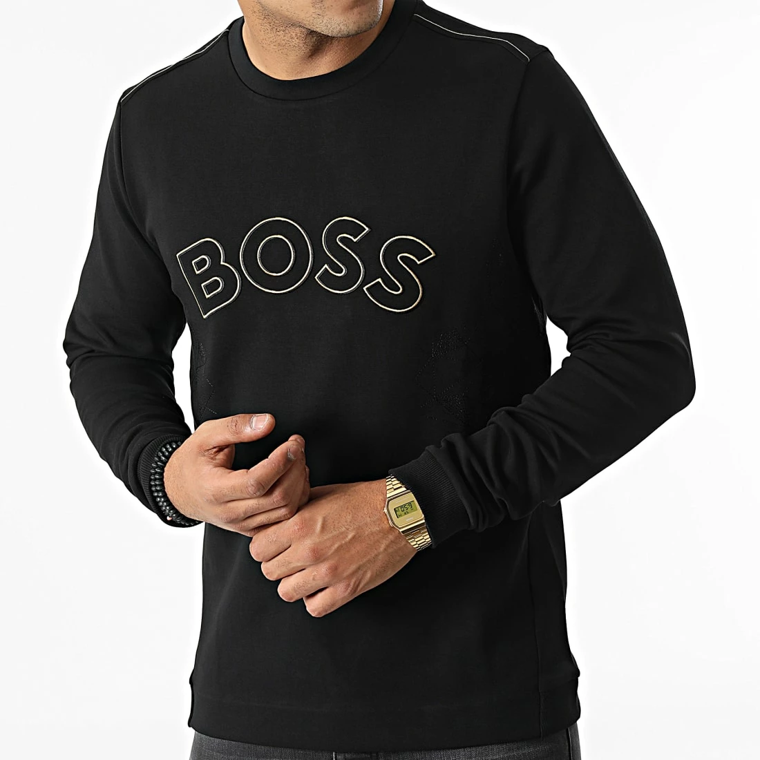 Sortie 🎉 Sweat Crewneck 50477122 Noir de BOSS 😍 – Image 3
