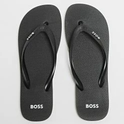 De gros 🔔 Tongs Pacific 50471283 Noir de BOSS 🤩