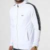 Meilleur prix 💯 Veste Zippée Capuche A Bandes Sicon Gym 50472367 Blanc de BOSS 🧨