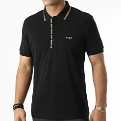 Les meilleures critiques de 😉 Polo Manches Courtes 50469391 Noir Doré de BOSS ❤️