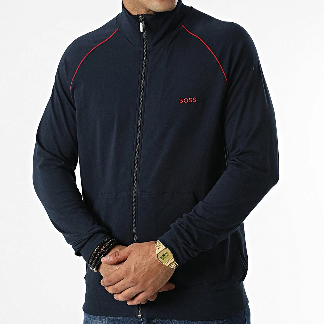 Les meilleures critiques de ❤️ Veste Zippée 50469596 Bleu Marine de BOSS ⌛ – Image 3