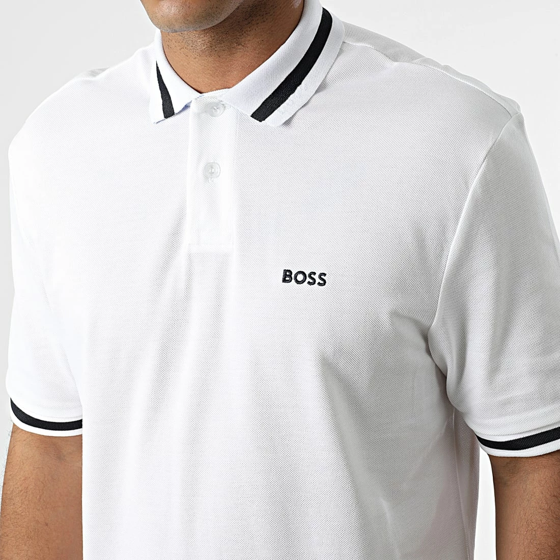 Offres ✨ Polo Manches Courtes 50472024 Blanc de BOSS 💯 – Image 2