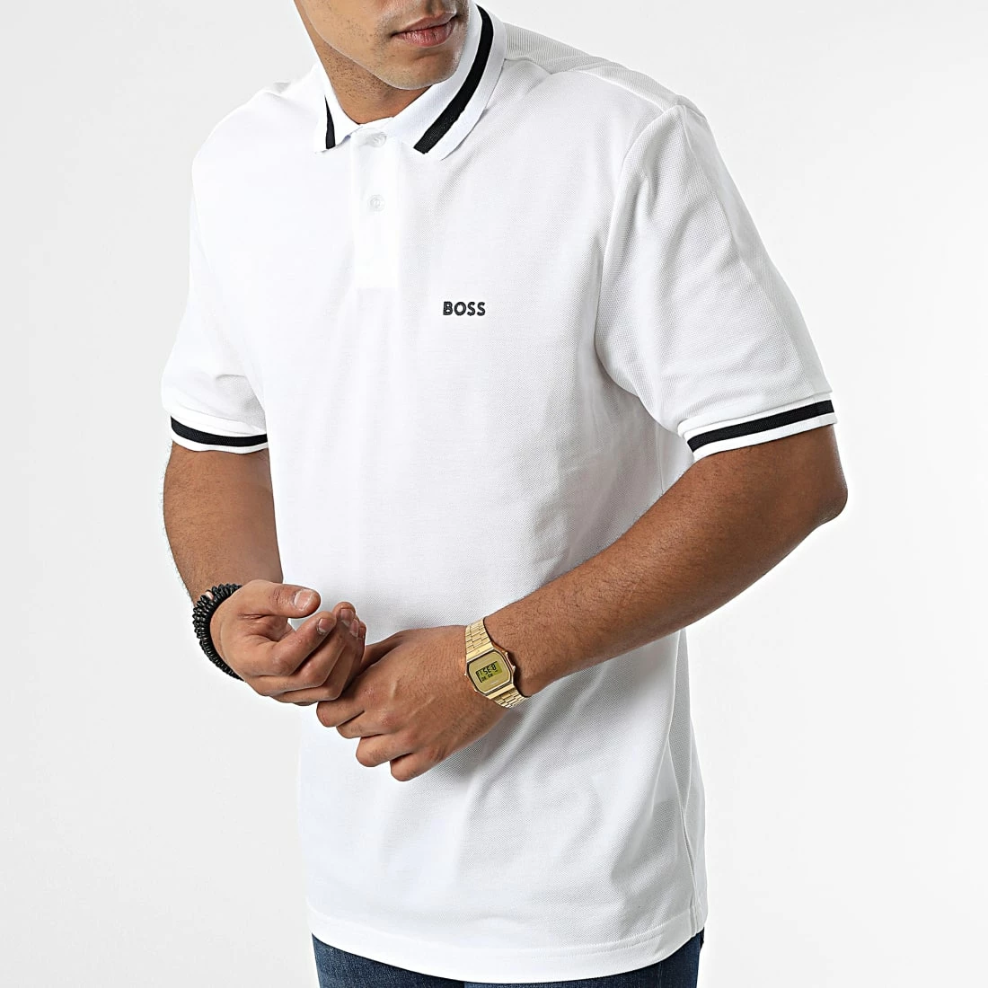 Offres ✨ Polo Manches Courtes 50472024 Blanc de BOSS 💯 – Image 3