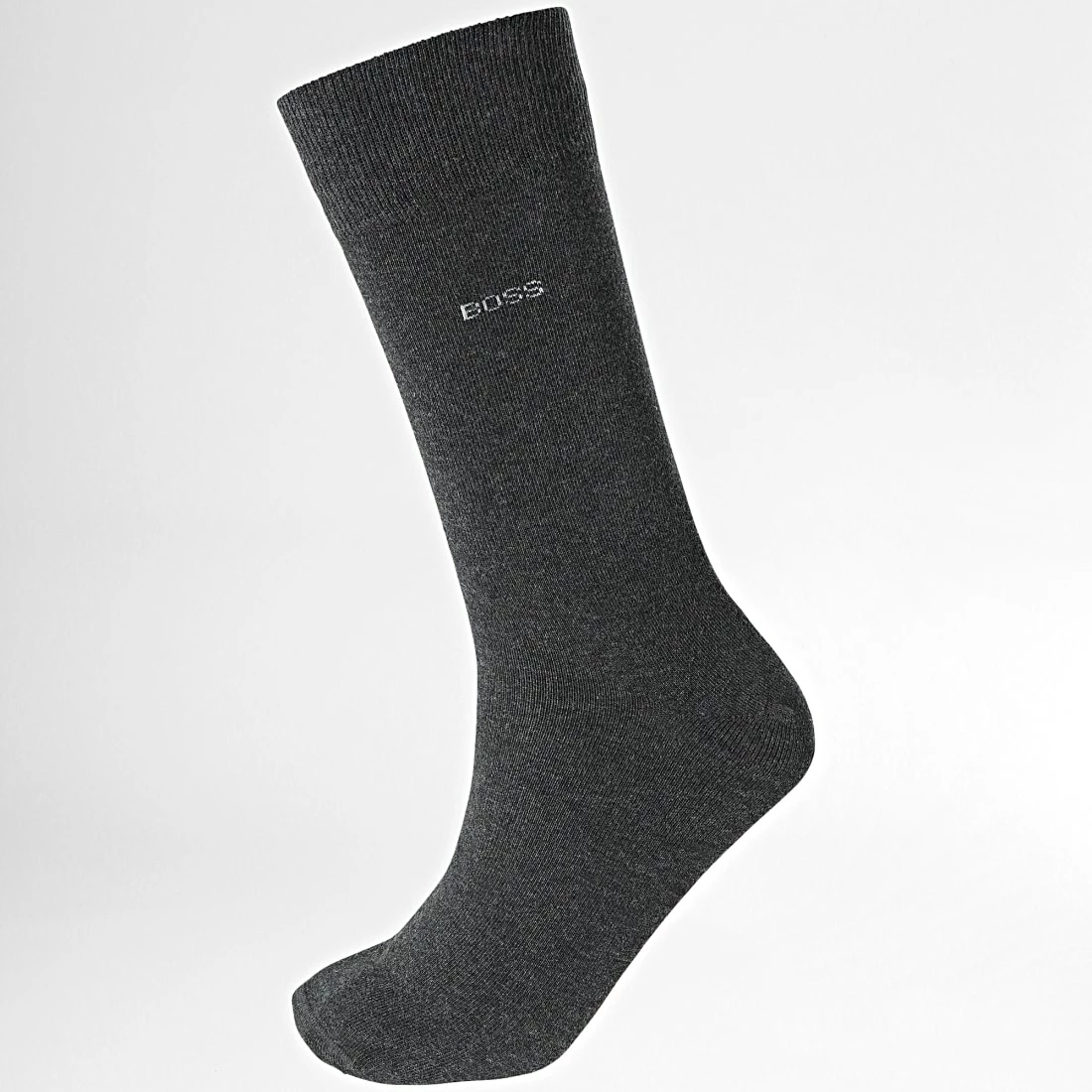 Bon marché 🤩 Lot De 2 Paires De Chaussettes 50467709 Noir Gris Anthracite Chiné de BOSS 🎉 – Image 2