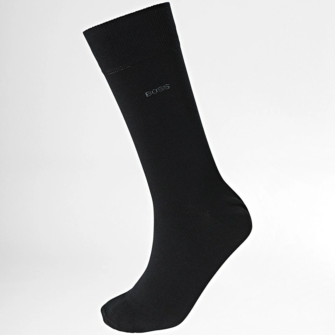 Bon marché 🤩 Lot De 2 Paires De Chaussettes 50467709 Noir Gris Anthracite Chiné de BOSS 🎉 – Image 3