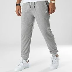 Meilleure affaire 🎉 Pantalon Jogging Core 50469710 Gris Chiné de BOSS 🎁