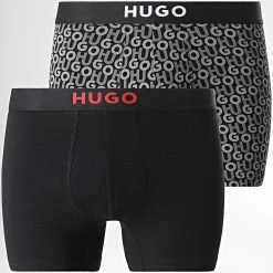 Vente flash 🌟 Lot De 2 Boxers 50478807 Noir de BOSS ✔️