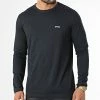 Promo 👏 Tee 👚 Shirts Manches Longues Togn Curved 50472551 Bleu Marine de BOSS 🛒