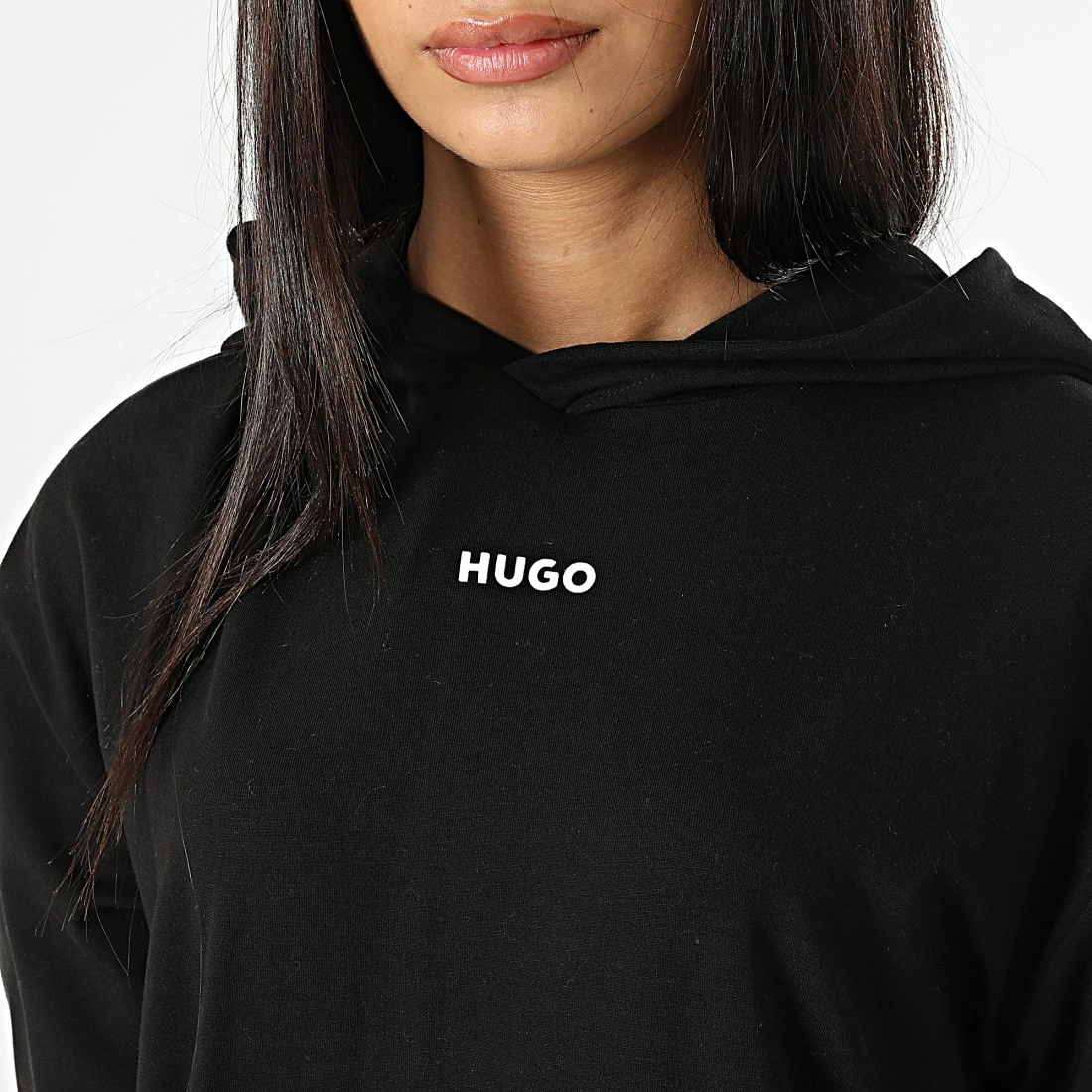 Promo ❤️ Sweat Capuche Femme 50480538 Noir de BOSS 😀 – Image 2