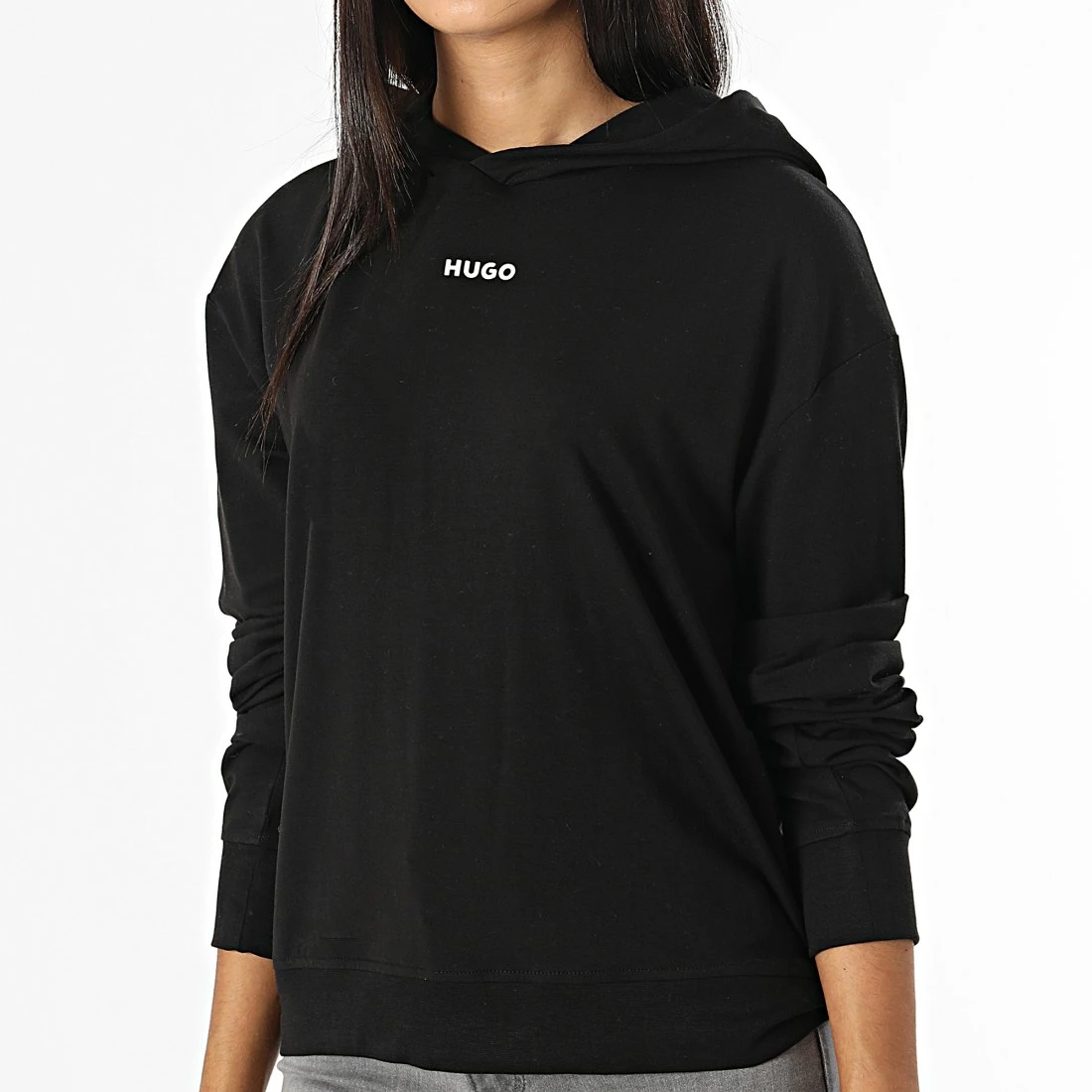 Promo ❤️ Sweat Capuche Femme 50480538 Noir de BOSS 😀 – Image 3