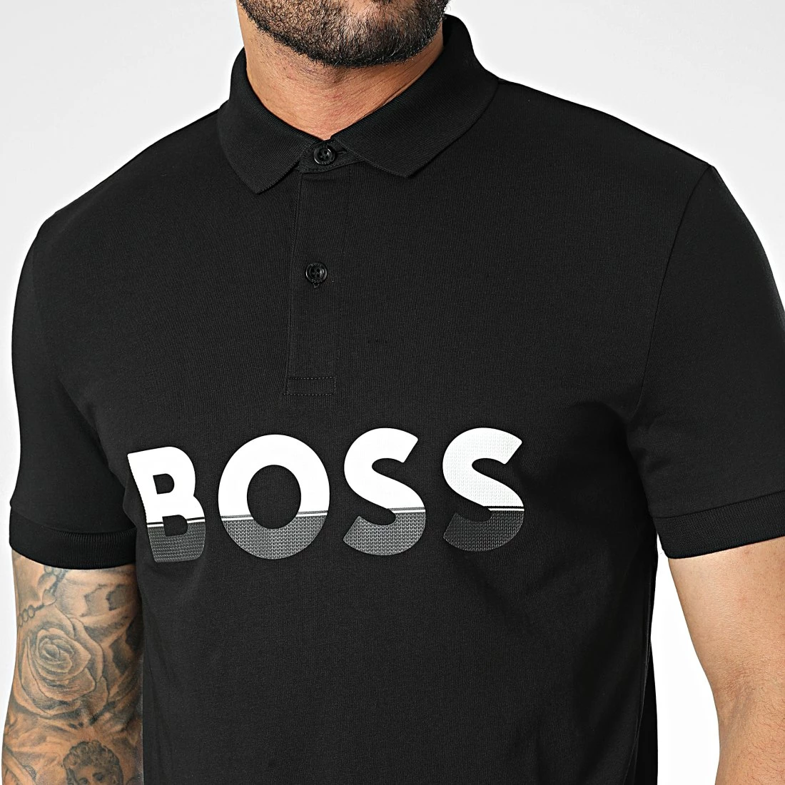 Coupon 🔥 Polo Manches Courtes 50476426 Noir de BOSS 🧨 – Image 2