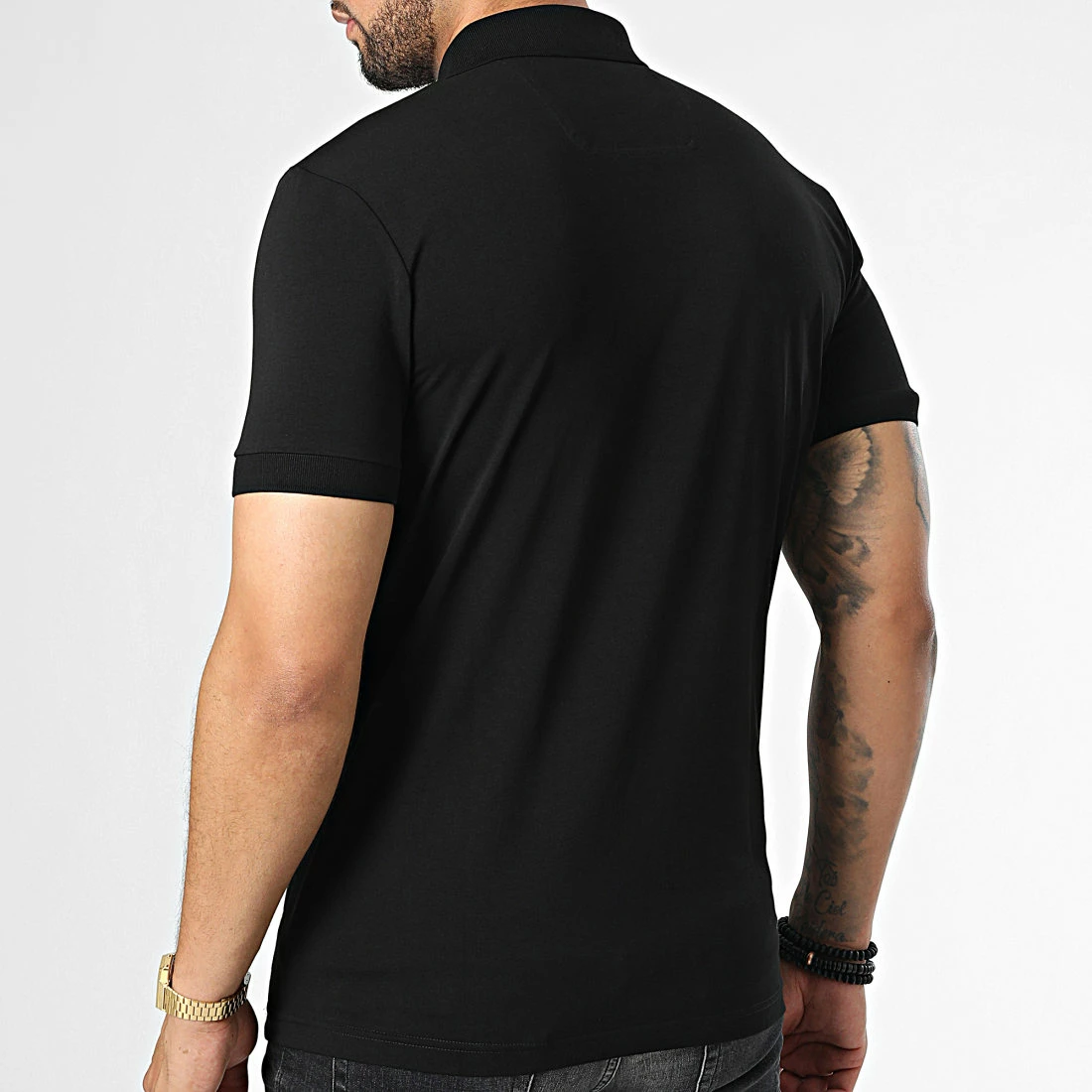 Coupon 🔥 Polo Manches Courtes 50476426 Noir de BOSS 🧨 – Image 4