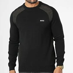 Budget 🧨 Sweat Crewneck Ramal 50471789 Noir de BOSS 🎁