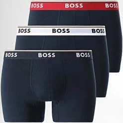 Bon marché ⭐ Lot De 3 Boxers 50479121 Bleu Marine de BOSS 🥰