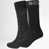 Sortie ⌛ Lot De 2 Paires De Chaussettes 50467722 Noir de BOSS ✔️