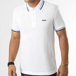 Sortie 🔔 Polo Manches Courtes 50468983 Blanc de BOSS 🔔